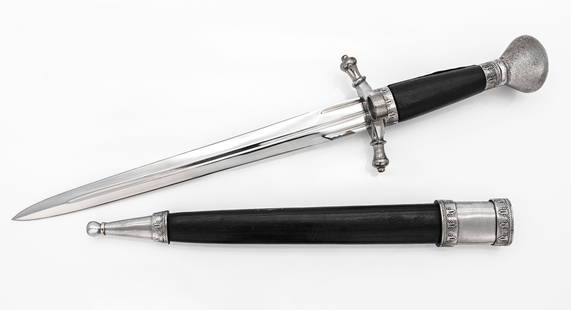 Windlass Renaissance Dagger, Double Fuller Blade, Made in India, Black & Pewter Finish with Sheath: Title: Windlass Renaissance Dagger – Double Fuller Blade – Made in India – Black & Pewter Finish with SheathDescription: This elegant Windlass Steelcrafts dagger draws inspiration from late