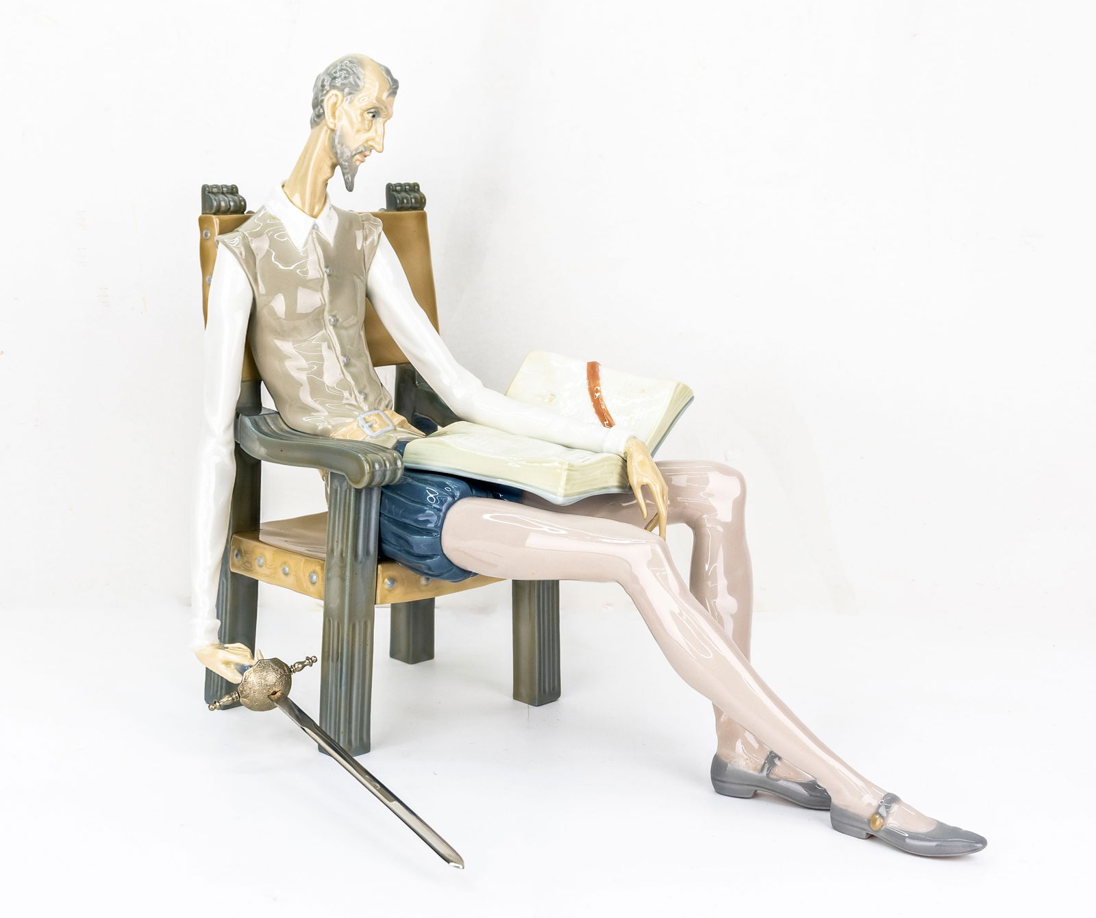 Lladro, Spain, Don Quixote Porcelain Figure (1 of 7)