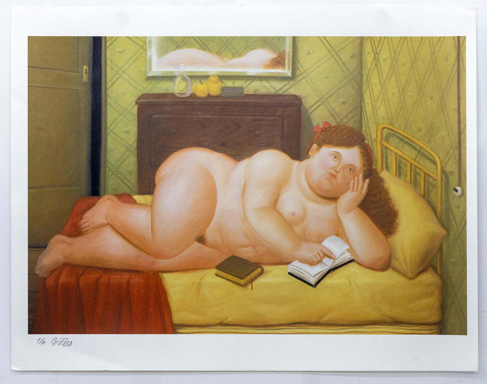Fernando Botero (Colombian, 1932–2023) Nude Reading: Artist: Fernando Botero (Colombian, 1932–2023) Title: Nude Reading Medium: Color print on paper Dimensions: 28 x 22 in (71.1 x 55.9 cm) Edition: