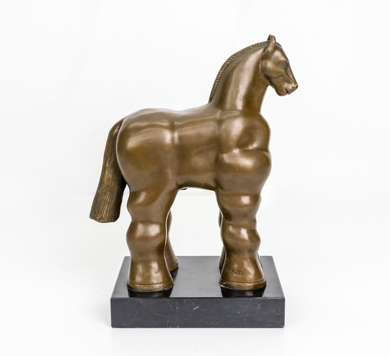 Sign Fernando Botero, Stylized Horse, Cast Iron (1 of 7)