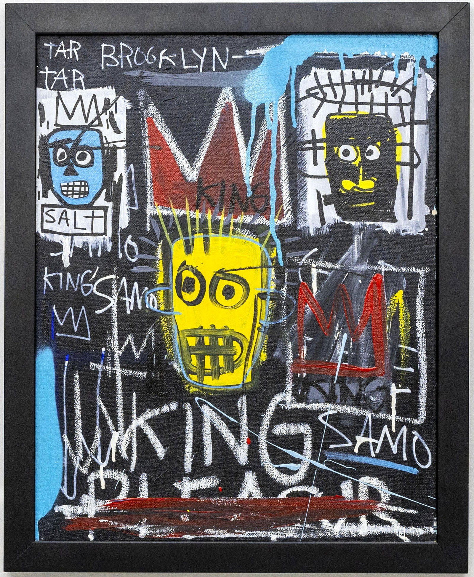 Jean-Michel Basquiat, King of Kings, Acrylic on Canvas Painting: Artist, Year, Title: Jean-Michel Basquiat (American, 1960–1988) King of Kings,1983 Origin: United States Medium: Acrylic and mixed media on canvas Dimensions: 22