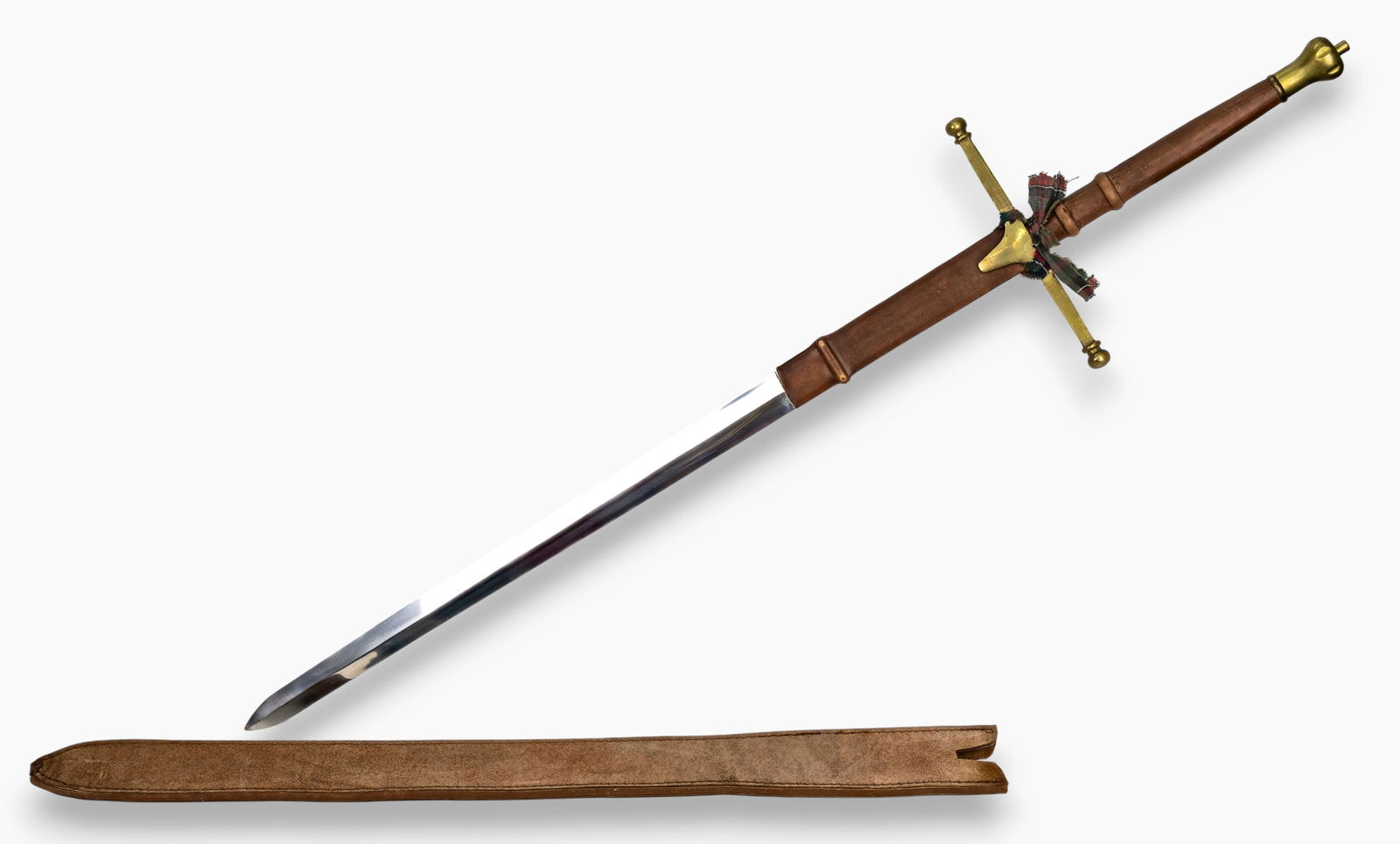 Medieval Two-Handed Longsword with Leather Scabbard Brave Heart movie (1 of 5)