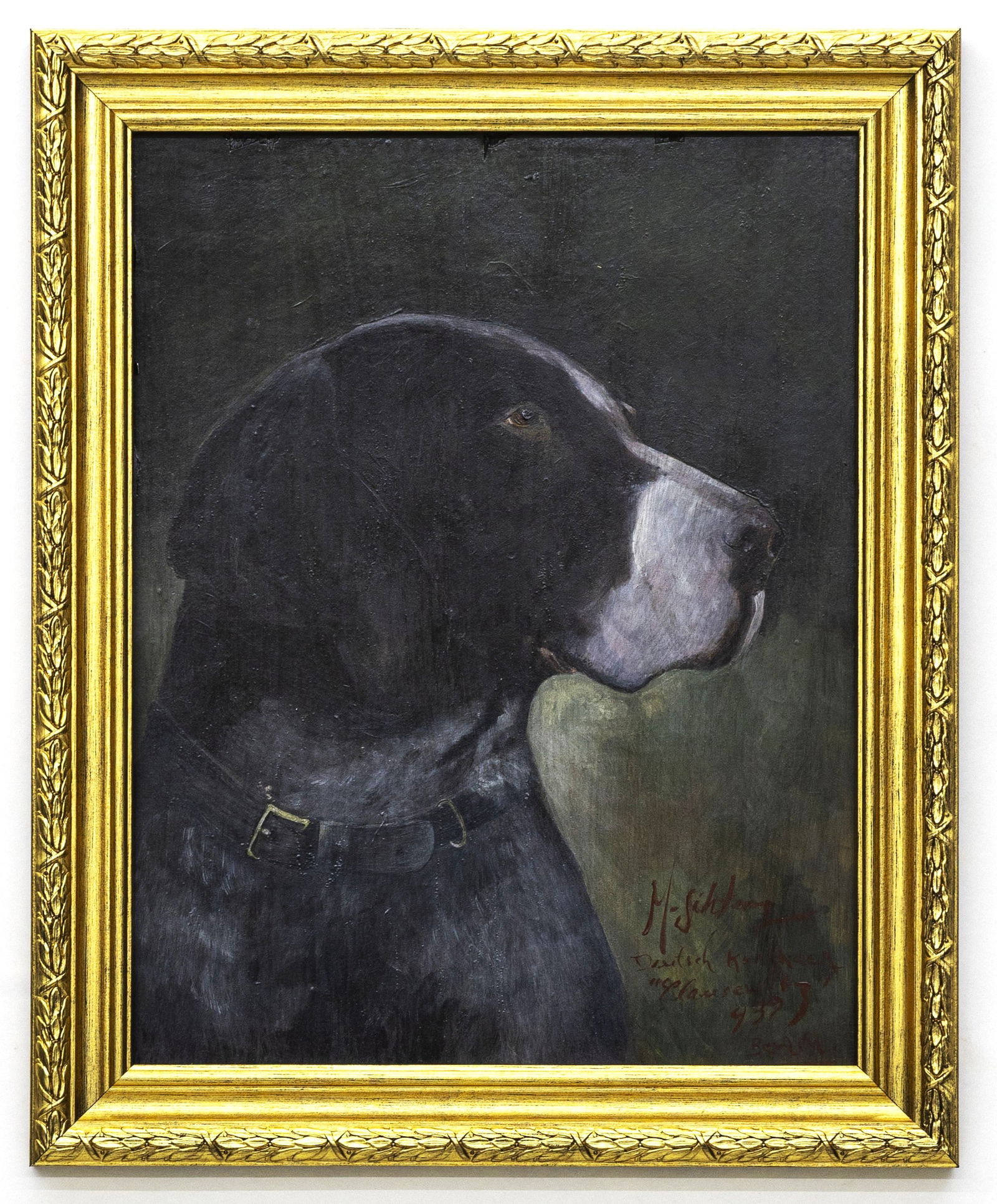 M. Sitherz (German, 20th Century), Deutsch Kurzhaar Hunting Dog, Oil on Board Painting (1 of 4)