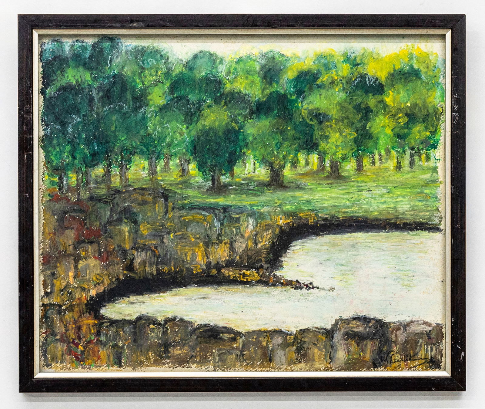 Walter Leistikow (European) Landscape, Oil on Canvas Painting (1 of 4)