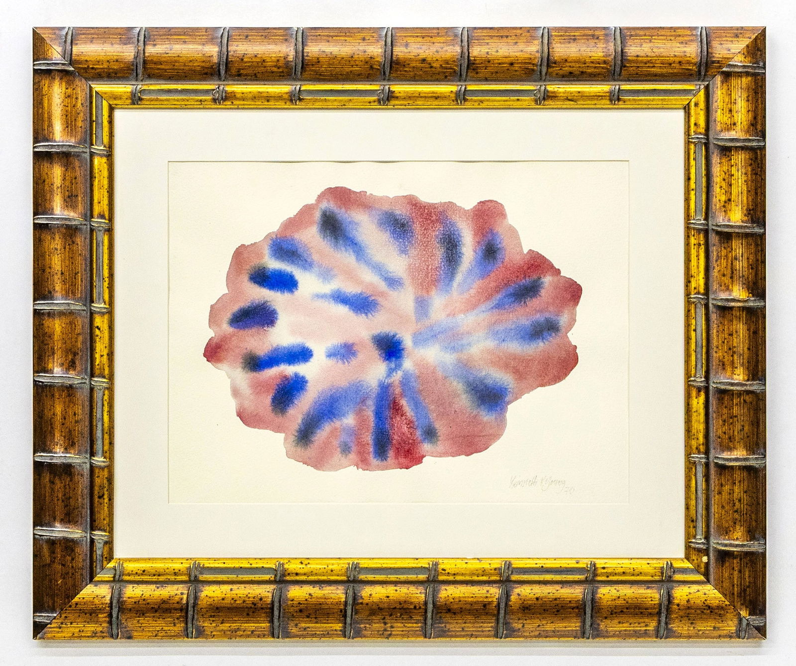 Kenneth Victor Young (African-American,1933-2017) Abstract Watercolor Painting, 1979 (1 of 4)