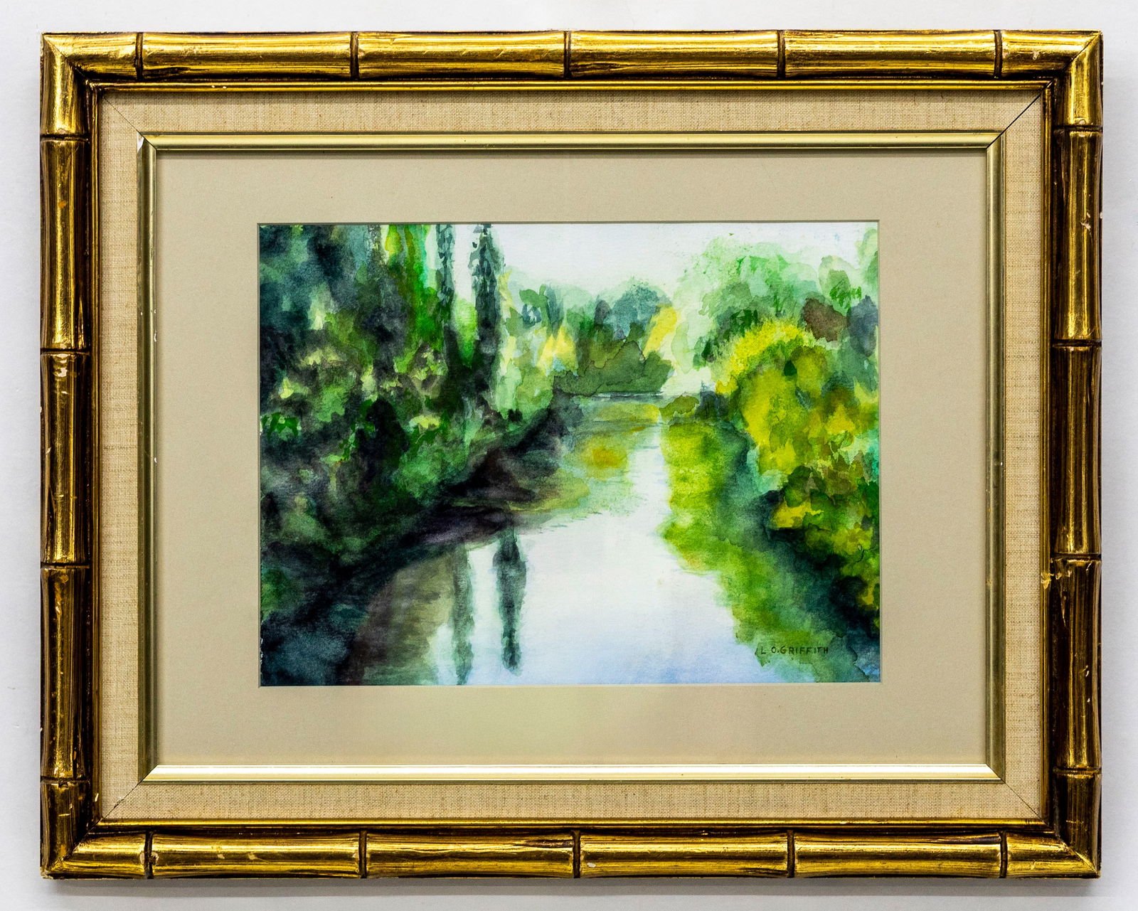 Louis O. Griffith (American, 1875-1956) Riverside Landscape, Watercolor on paper (1 of 4)