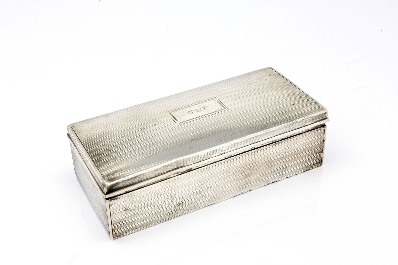 Tiffany & Co. Sterling Silver Engine-Turned Rectangular Box, Pattern 18495G (1 of 9)