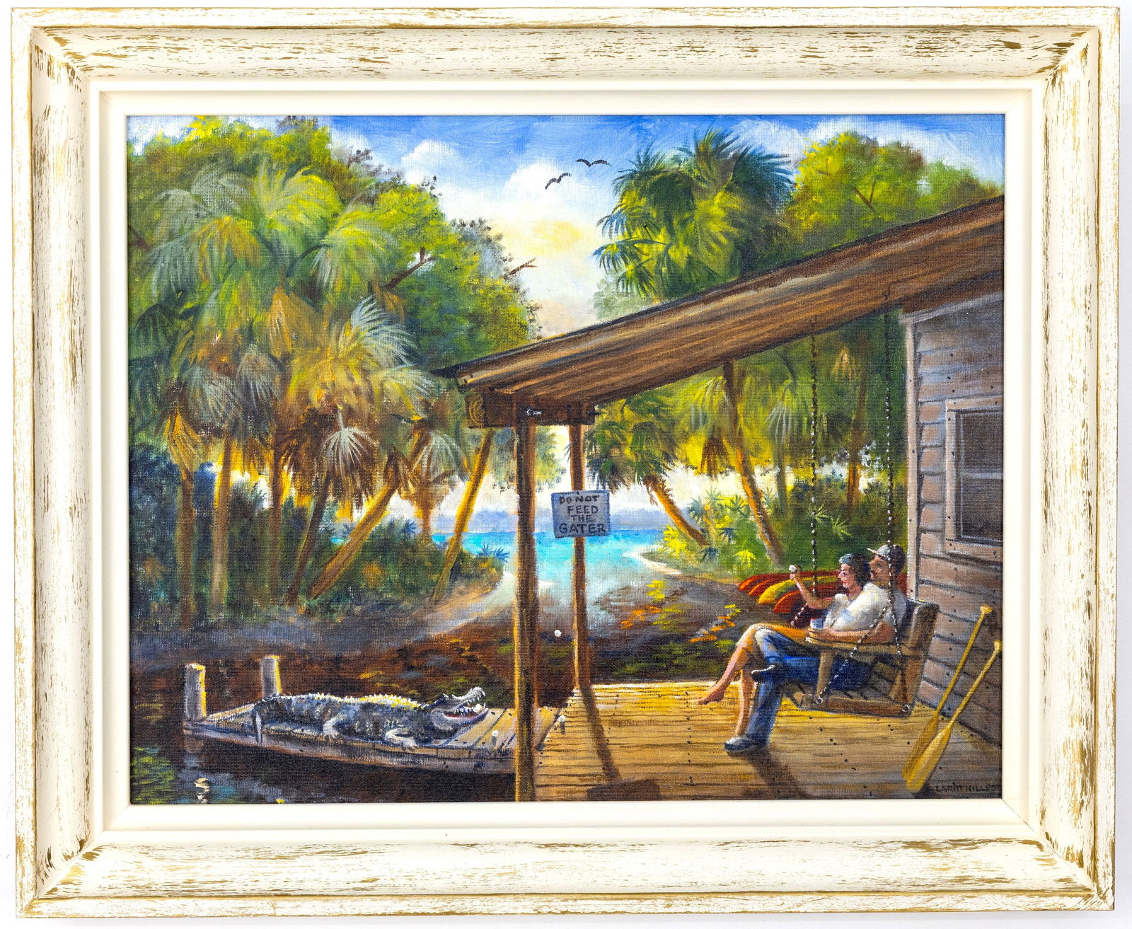 Larry Hillpot Florida Landscape Acrylic on Board Painting (1 of 4)