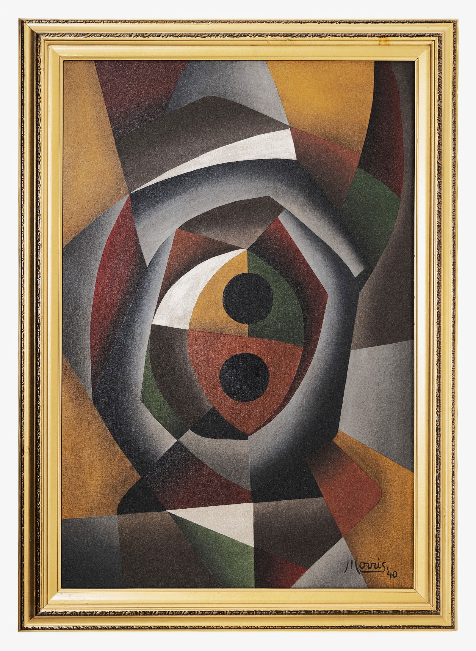 George L. Morris (American, 1905-1975), Abstract 1940, Oil on Canvas Painting: Artist, Year, Title: George Lovett Kingsland Morris (American, 1905–1975), Abstract Composition, 1940 Origin: United States, New York Medium: Oil on canvas Dimensions: