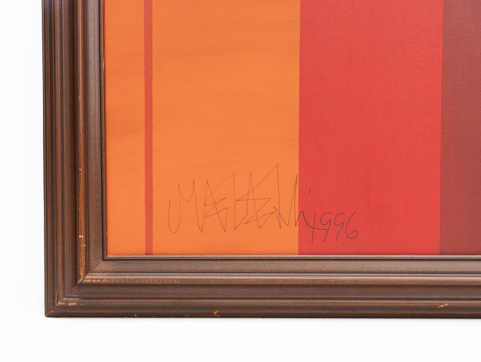 Mohammed Melehi (Moroccan, 1936-2020), Abstract 1996, Oil on Canvas Painting - 2