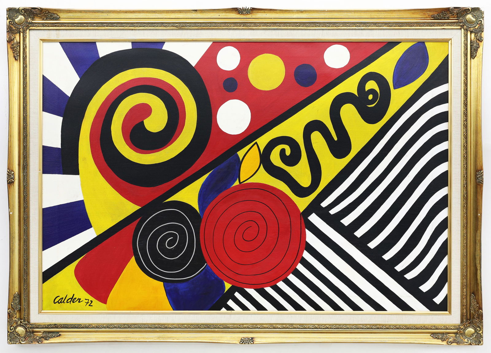 Alexander Calder, Abstract Composition, 1972, Oil on Canvas: Artist, Year, Title: Alexander Calder (1898–1976), Abstract Composition, 1972. Origin: United States. Medium: Acrylic on canvas. Dimensions: 29 × 41 in.