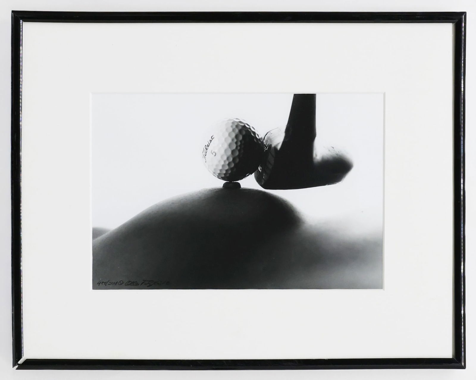 Allan I. Teger (American) Teeing, 2020, Photograph, Ltd. 42/250: Artist, Year, Title: Allan I. Teger, Teeing, 2020.Origin: United States.Medium: Black-and-white photograph (gelatin silver print).Dimensions: 14.5 × 11.5 in. Provenance: Private