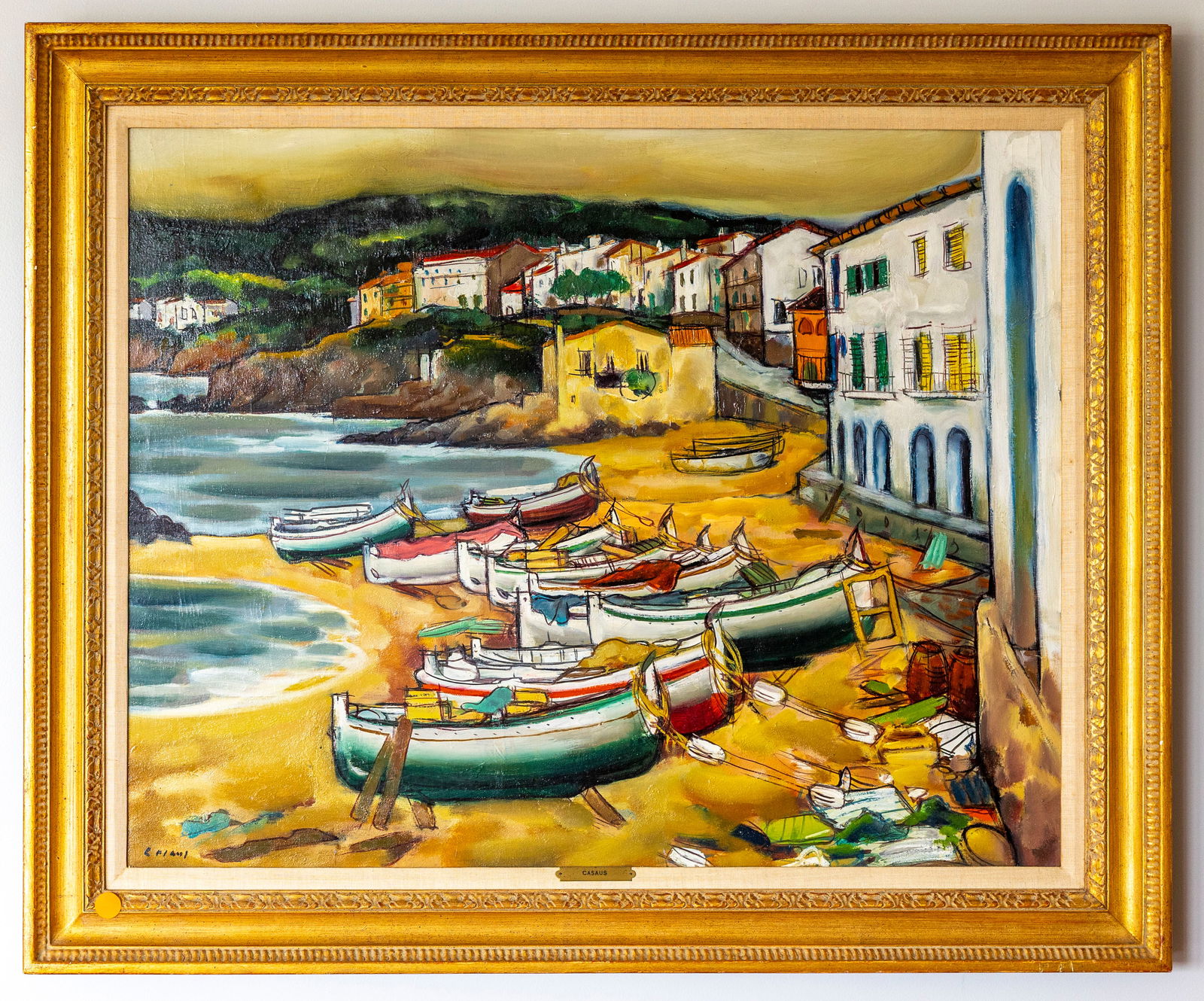 Jesus Mecko Casaus (Spanish, 1926-2002), Cudillero, Oil on Canvas (1 of 5)