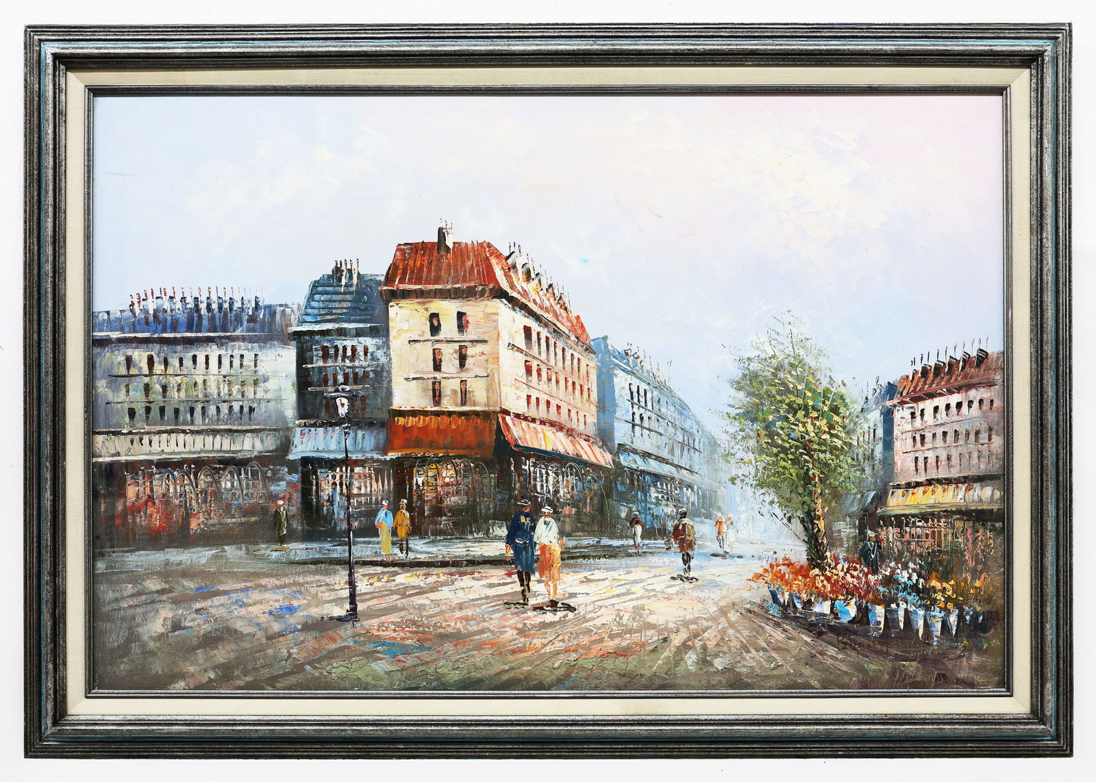 Caroline Burnett (American, 1877-1950), Parisian Street Scene, Oil on Canvas (1 of 4)