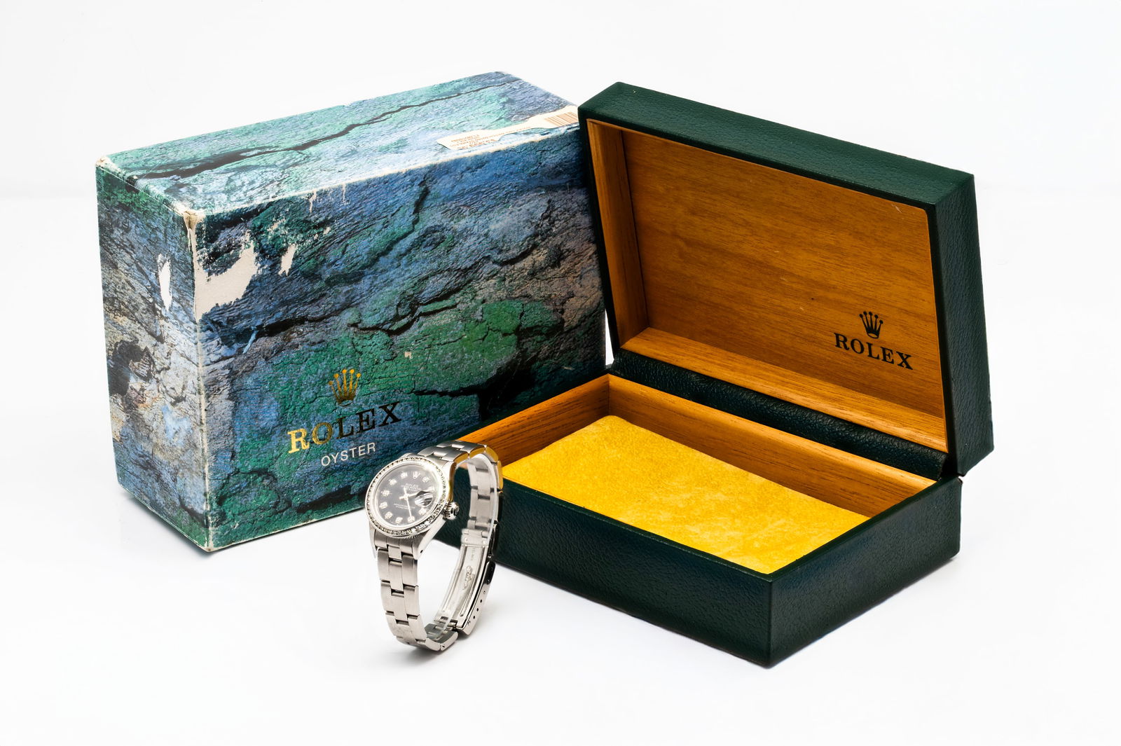 Rolex Datejust 26mm 69160 Black Diamond Dial Bezel Stainless Steel Oyster Bracelet (1 of 12)