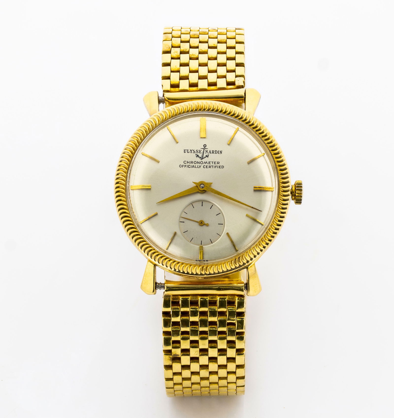 Ulysse Nardin Vintage 33mm Chronometer 14K Gold Watch (1 of 5)