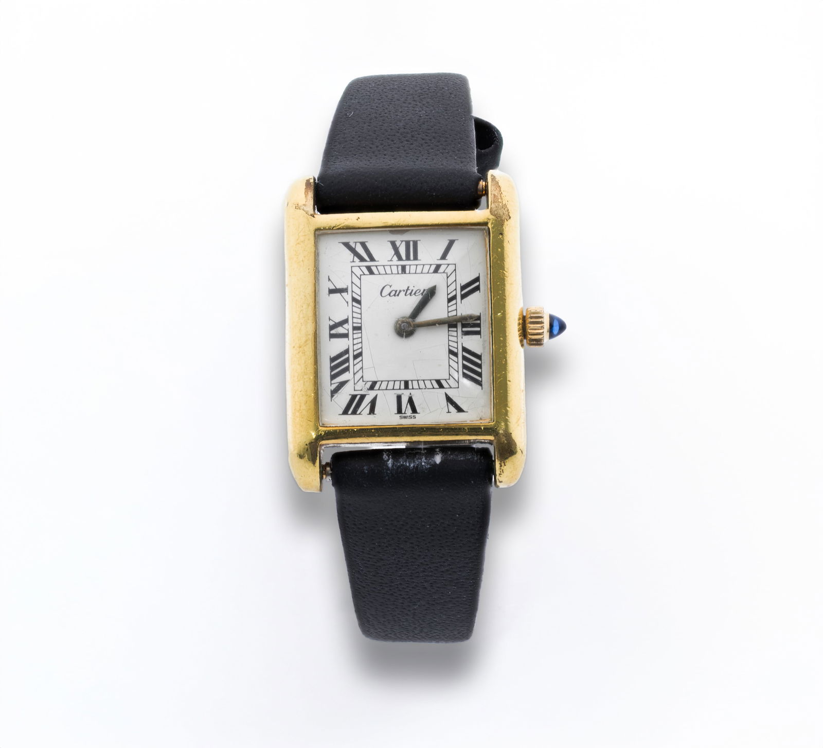 Cartier Tank Louis 18K Gold-plated 21mm Watch (1 of 9)