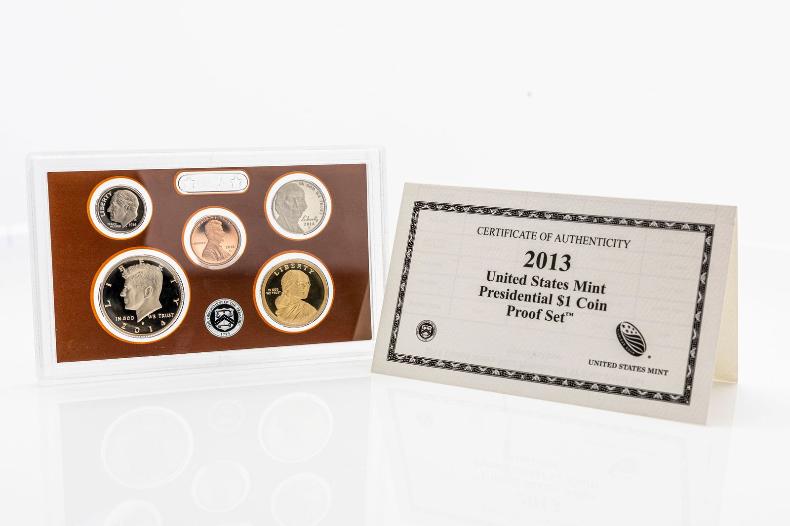 2013 United States Mint Presidential $1 Coin Proof Set COA (1 of 3)