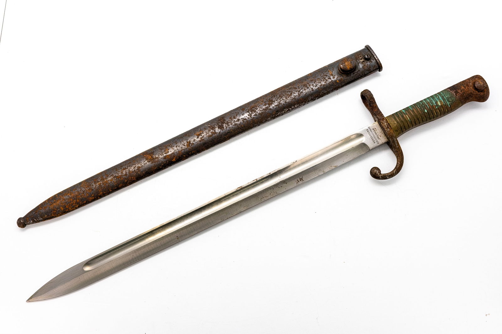German-Made Argentine Mauser Model 1891 Bayonet by Weyersberg Kirschbaum & Co., Serial B0515 (1 of 6)