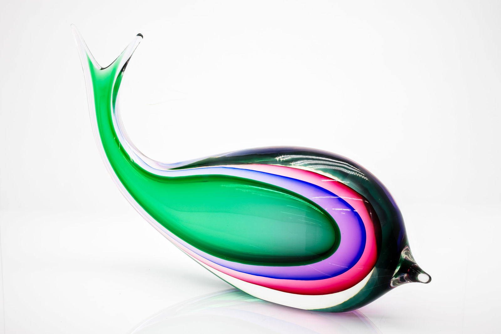 Luigi Onesto Murano Sommerso Art Glass Fish (1 of 5)