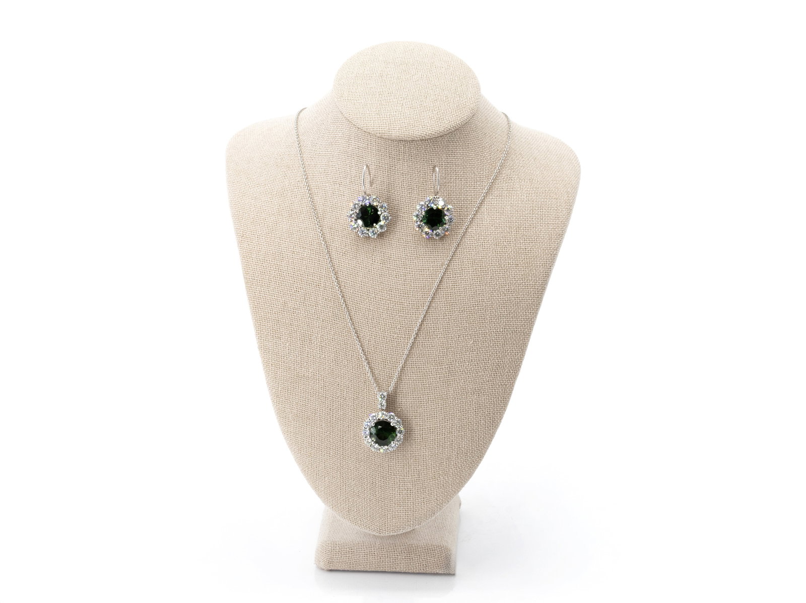 18K White Gold Tourmaline & Diamond Jewelry Set of Simon G. (1 of 4)