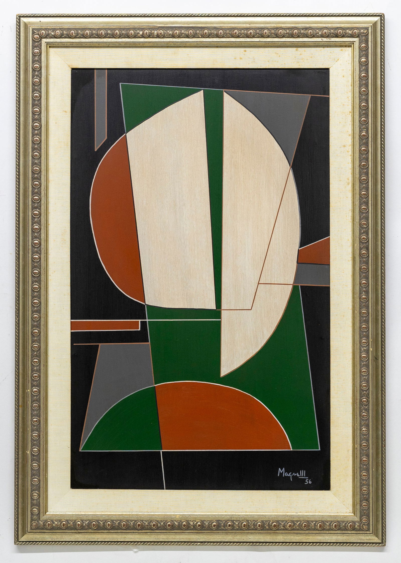 Alberto Magnelli (Italian/French, 1888-1971), Abstract 1956, Oil on Canvas Painting (1 of 4)