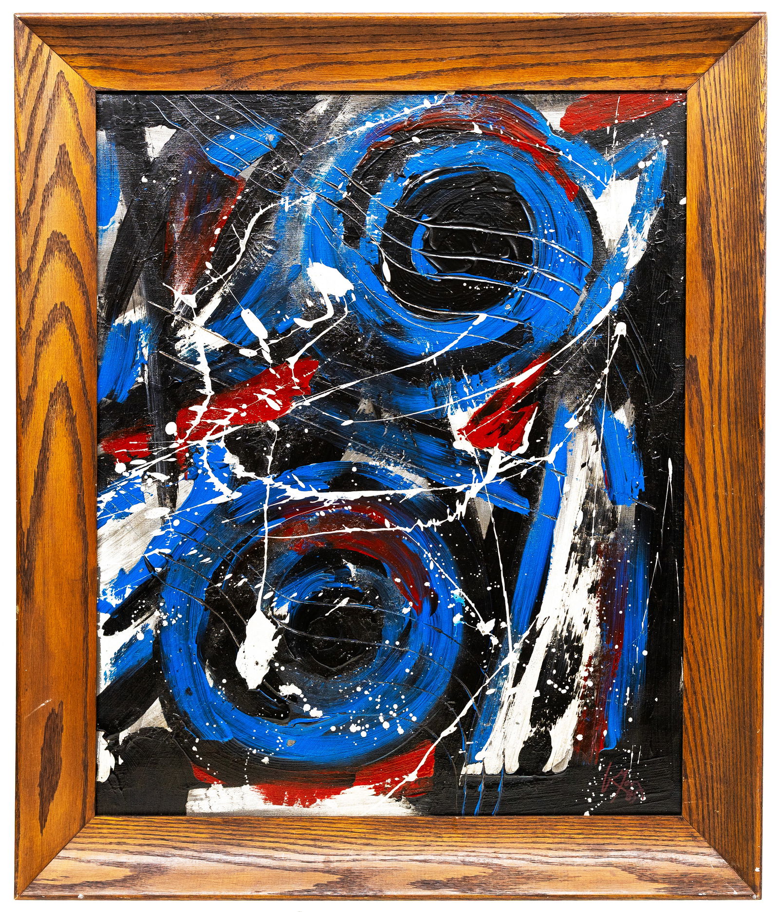Attr Emilio Vedova (Italian) Spirale 1985, Oil on Canvas: Artist, Year, Title: Abstract Modernist Composition, 1972, Oil on Canvas Origin: United States Medium: Oil on canvas Dimensions: 29 × 41 in. Proven