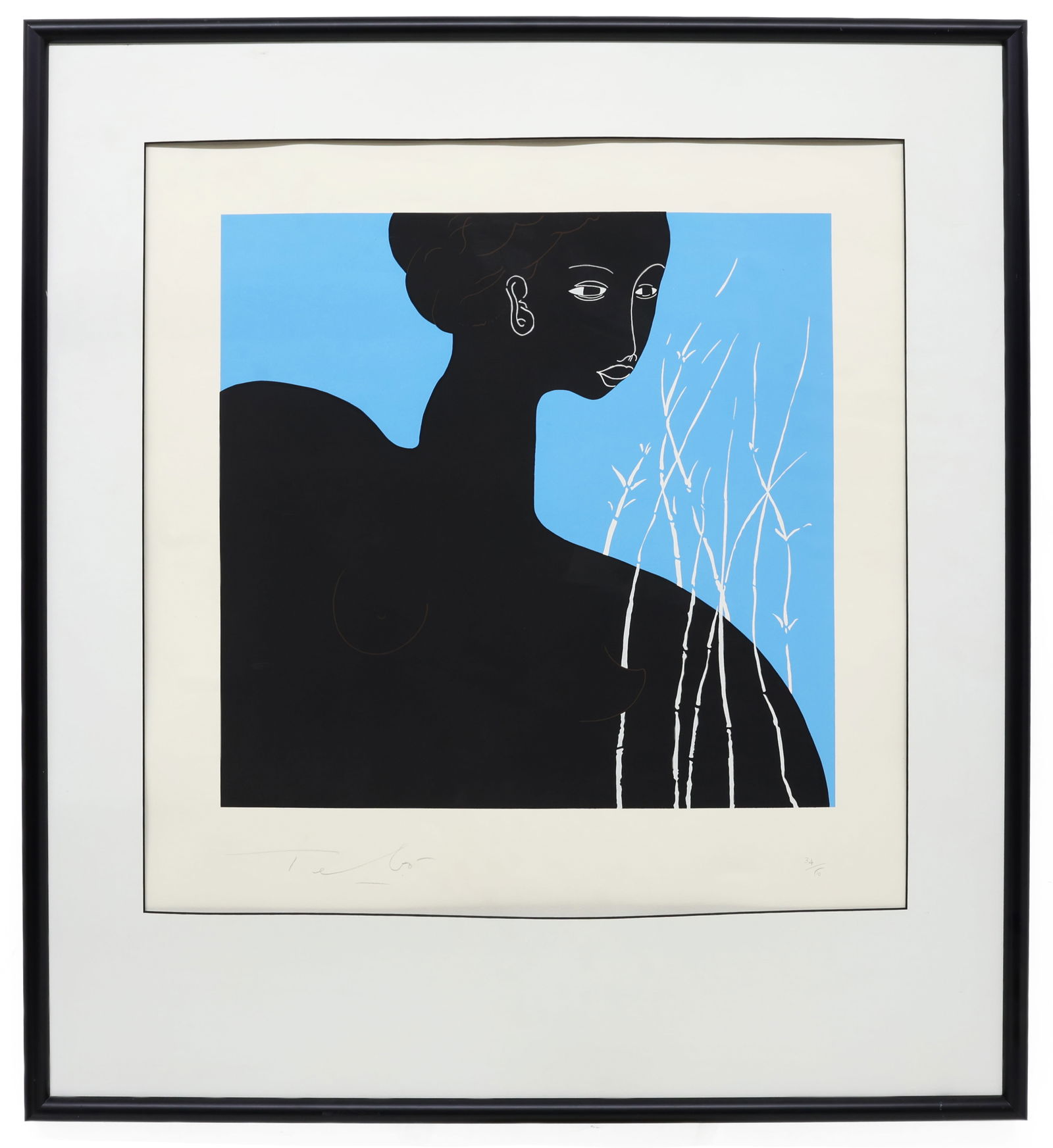 Sacha Thebaud Tebo (Haitian 1934-2004) Shadow, Serigraph Ltd 34/60 (1 of 3)