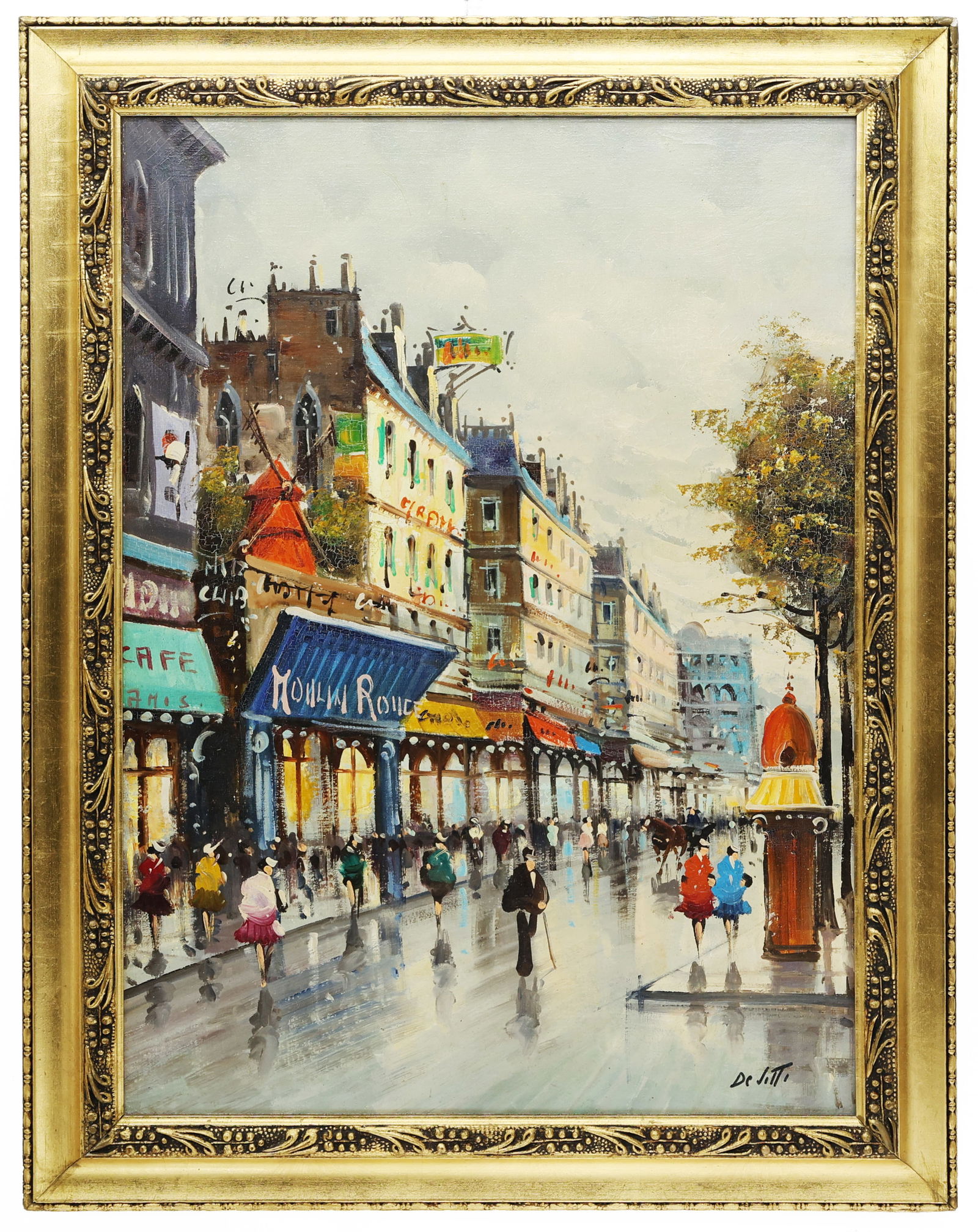 Antonio DeVity (Italian, 1901-1993) Parisian Boulevard Scene, Oil on Canvas Painting: Artist, Year, Title: Antonio DeVity (Italian, 1901–1993) Parisian Boulevard Scene Origin: Italy Medium: Oil on canvas Dimensions: 20 x 28 in. canvas; 25 x 33 in.