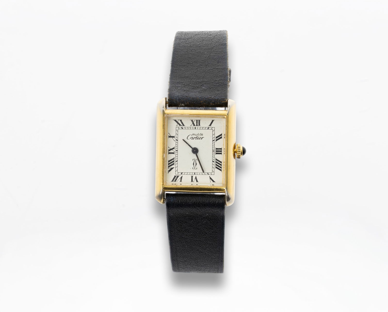 Cartier Must de Cartier Tank Vermeil 18K Gold-plated Watch Circa 1980 (1 of 8)