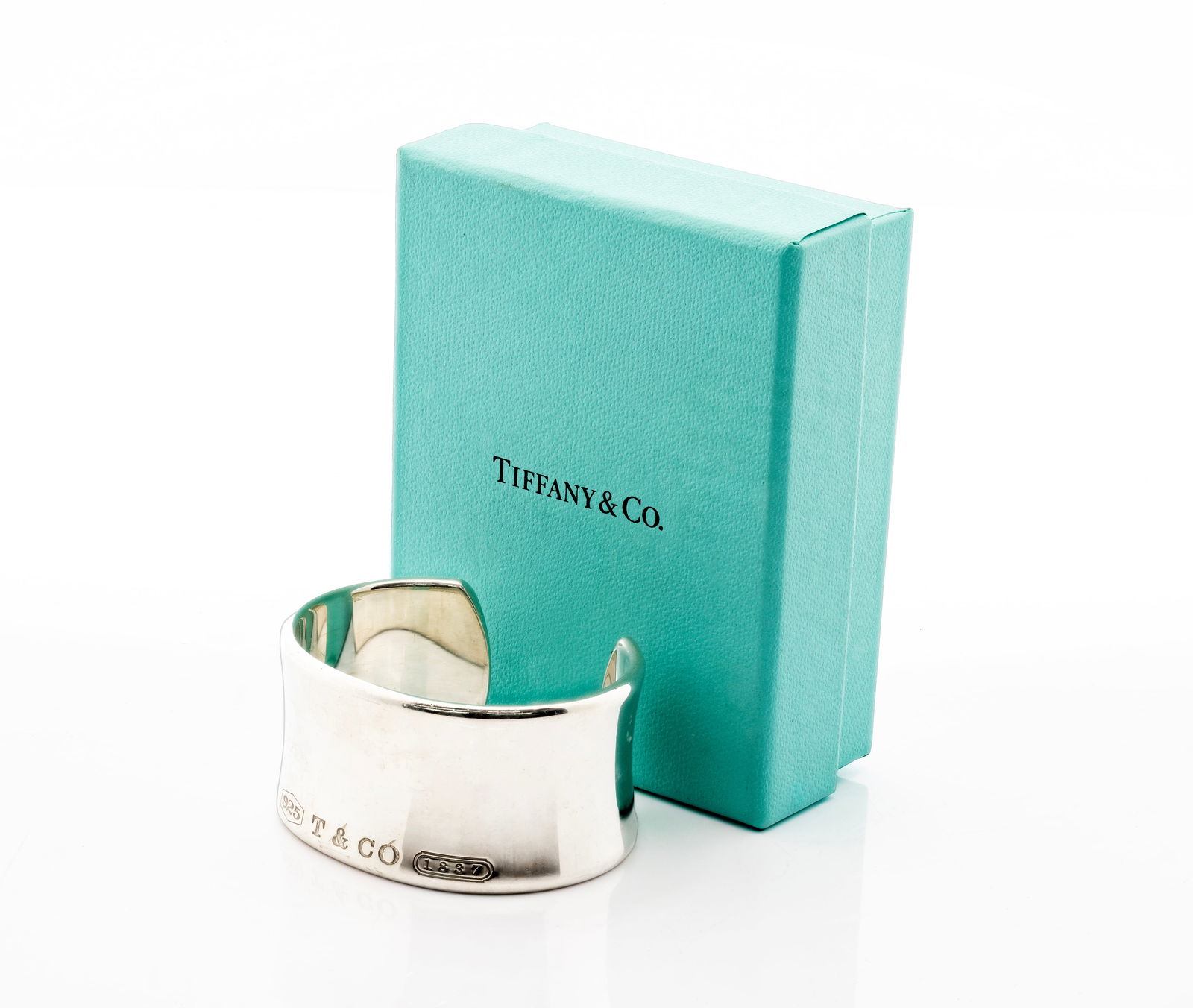 Tiffany & Co. 1837 Wide Sterling Silver Cuff Bracelet (1 of 6)