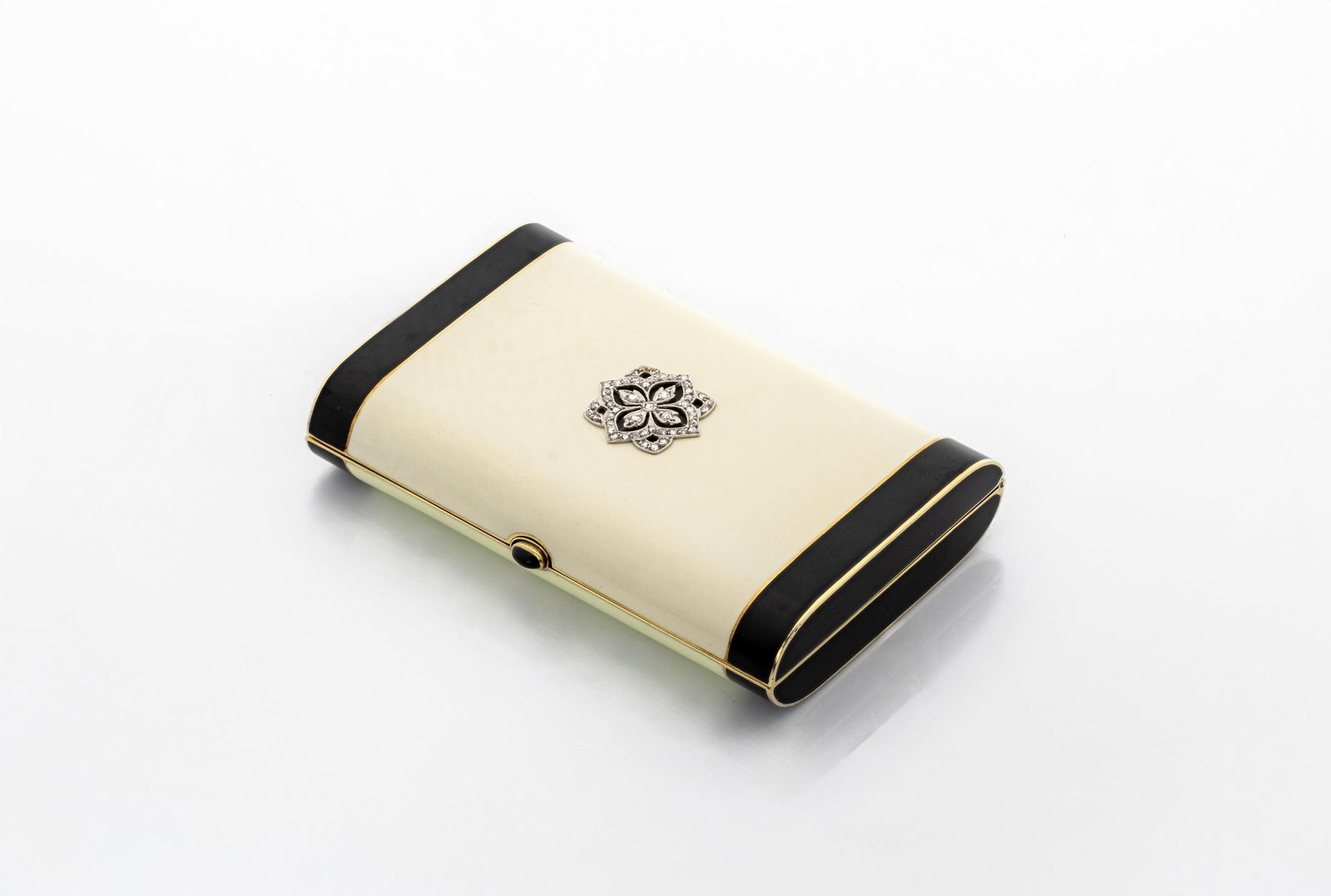 Tiffany & Co. Art Deco 14K Gold, Diamond & Enamel Cigarette Case, c.1920 (1 of 10)