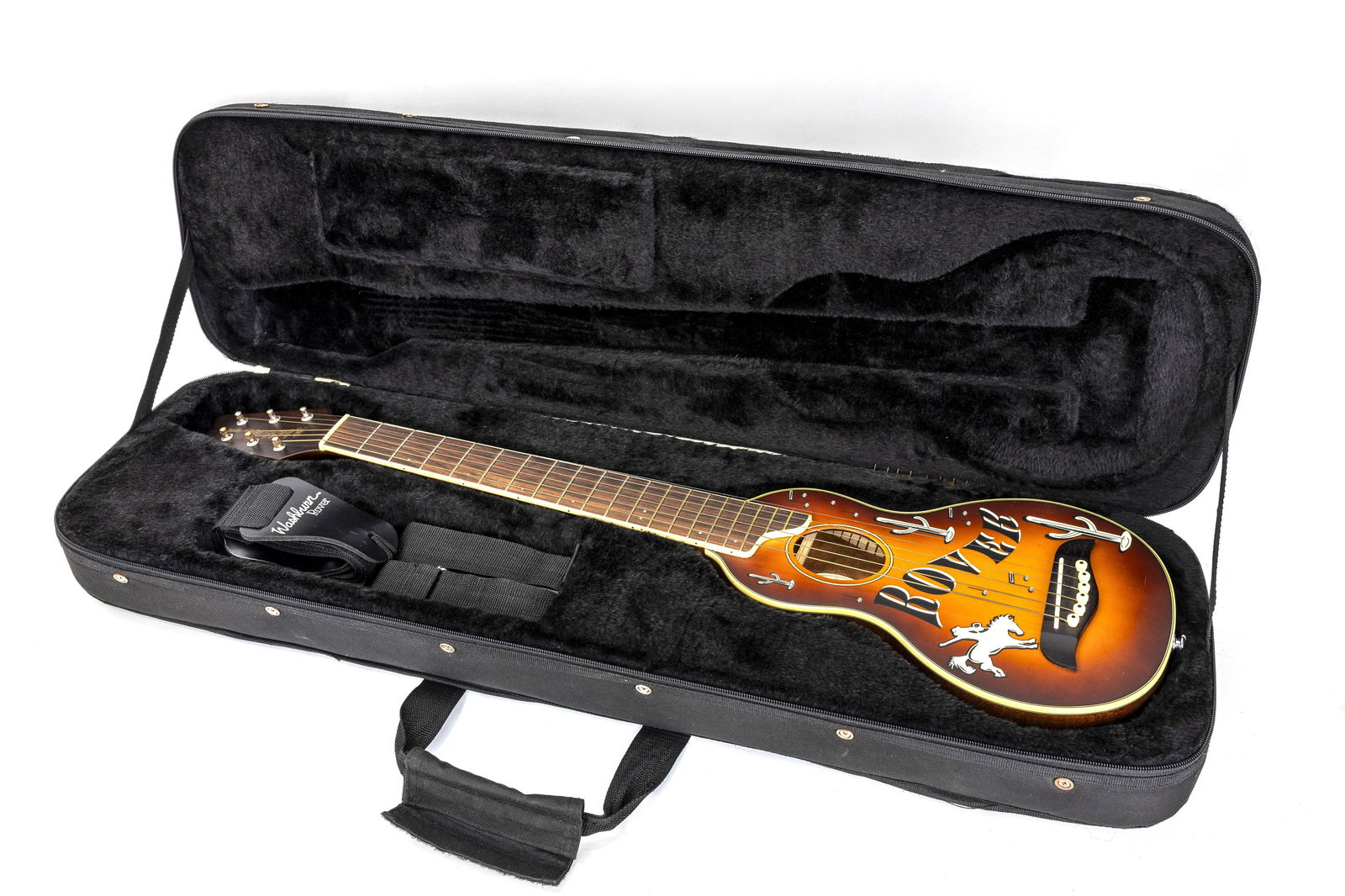 Washburn Rover R010 Cowboy Ltd. Travel Guitar with Case (1 of 8)