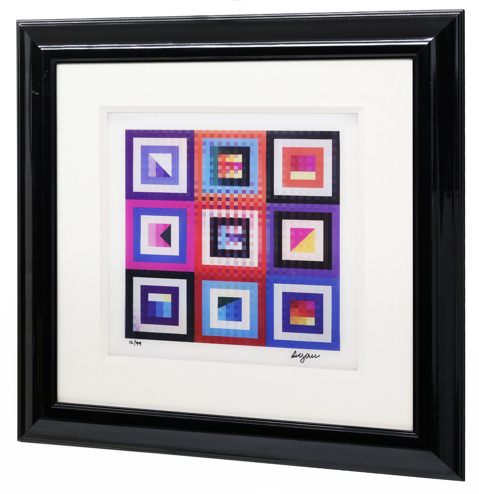 Yaacov Agam (Israeli, b. 1928), Nine Squares, Ltd. 12/99 - 3