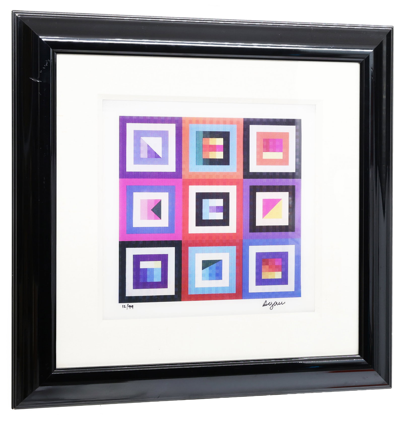 Yaacov Agam (Israeli, b. 1928), Nine Squares, Ltd. 12/99 - 4