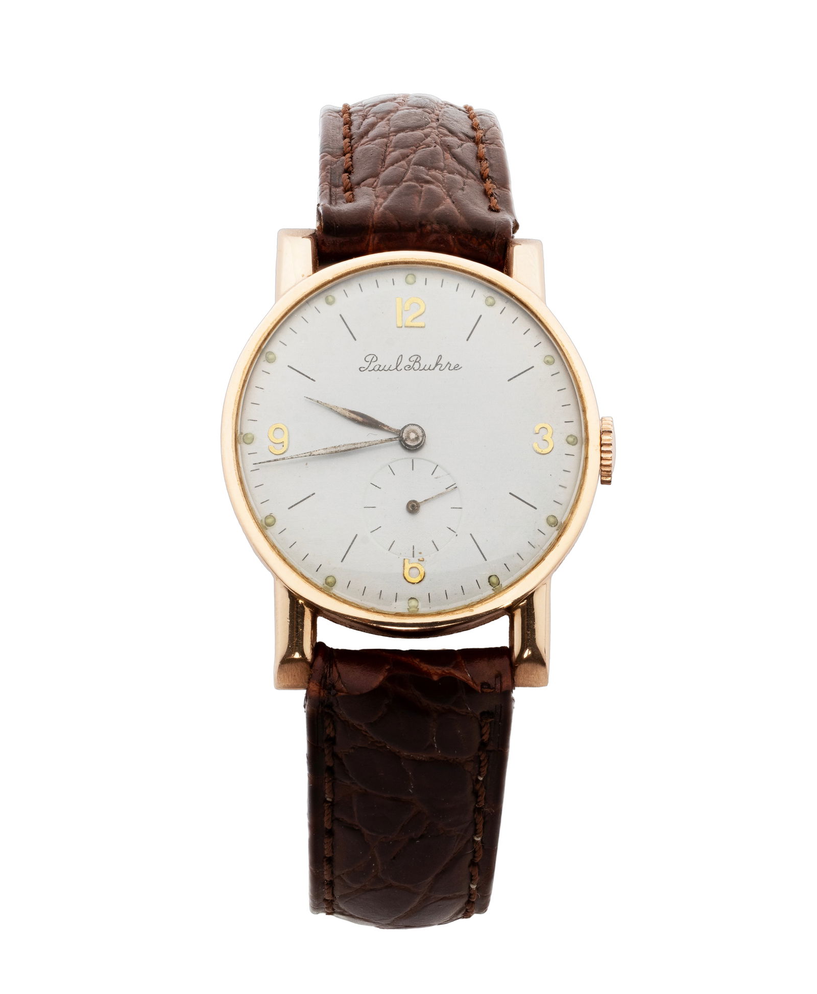Paul Buhre 81106 14K Rose Gold 32mm Mechanical Watch (1 of 8)