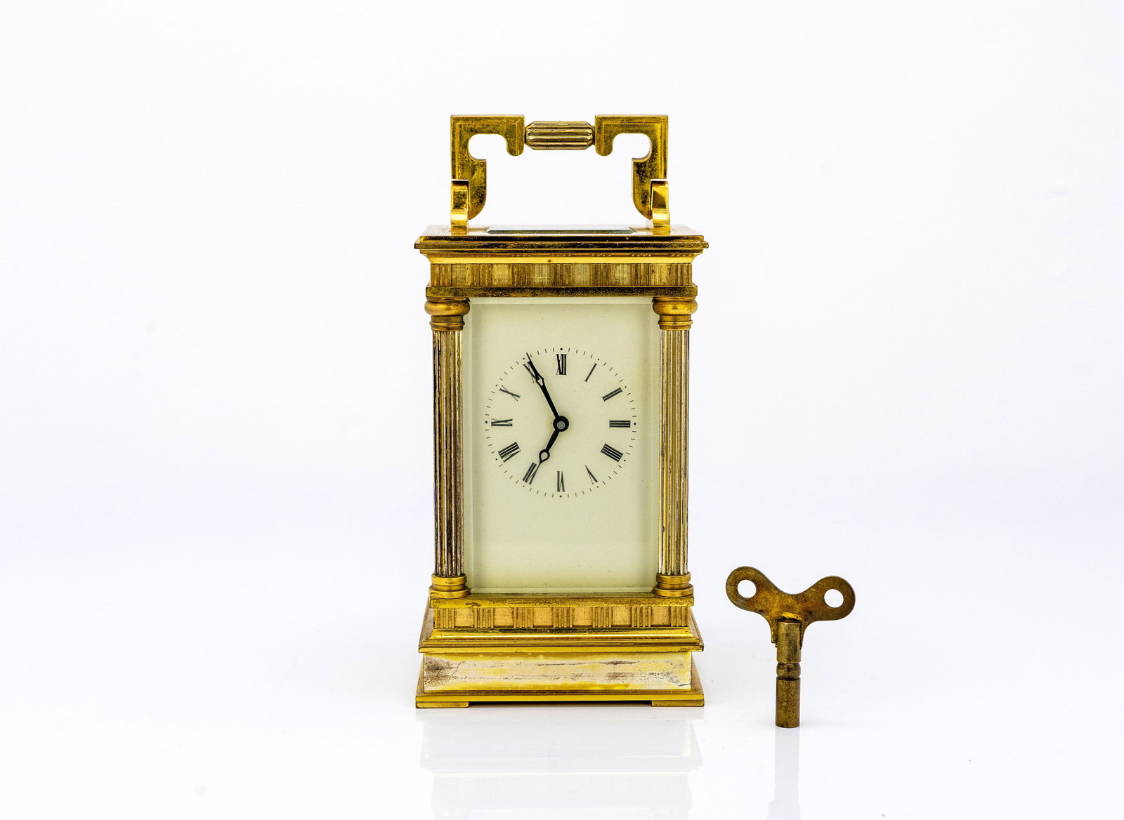 French Gilt Brass Carriage Clock by L?Ep?e, 20th Century (1 of 13)