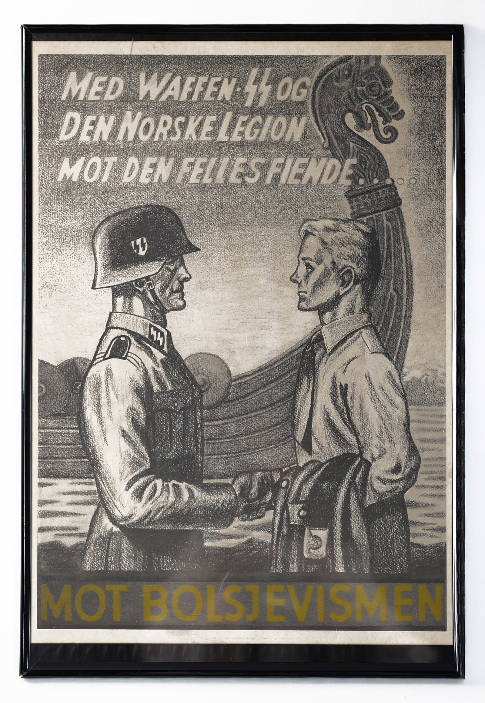 Med Waffen-SS og den Norske Legion mot den felles fiende - mot Bolsjevismen: Title: Med Waffen-SS og den Norske Legion mot den felles fiende - mot Bolsjevismen (With the Waffen-SS and the Norwegian Legion against the common enemy - against Bolshevism”) Year: Circa 1940-1