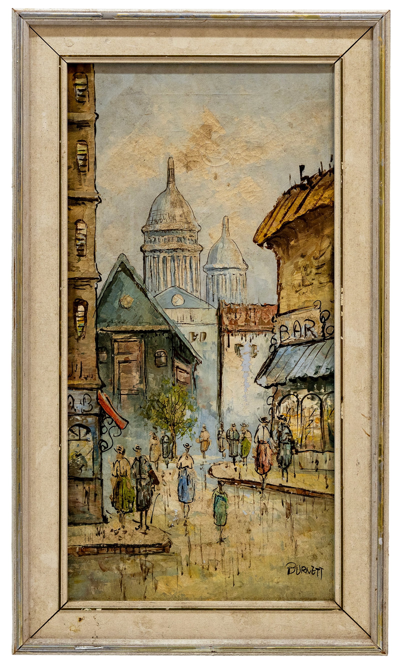 Caroline Burnett (American, 1877-1950), Paris Street Scene, Oil on Canvas (1 of 4)