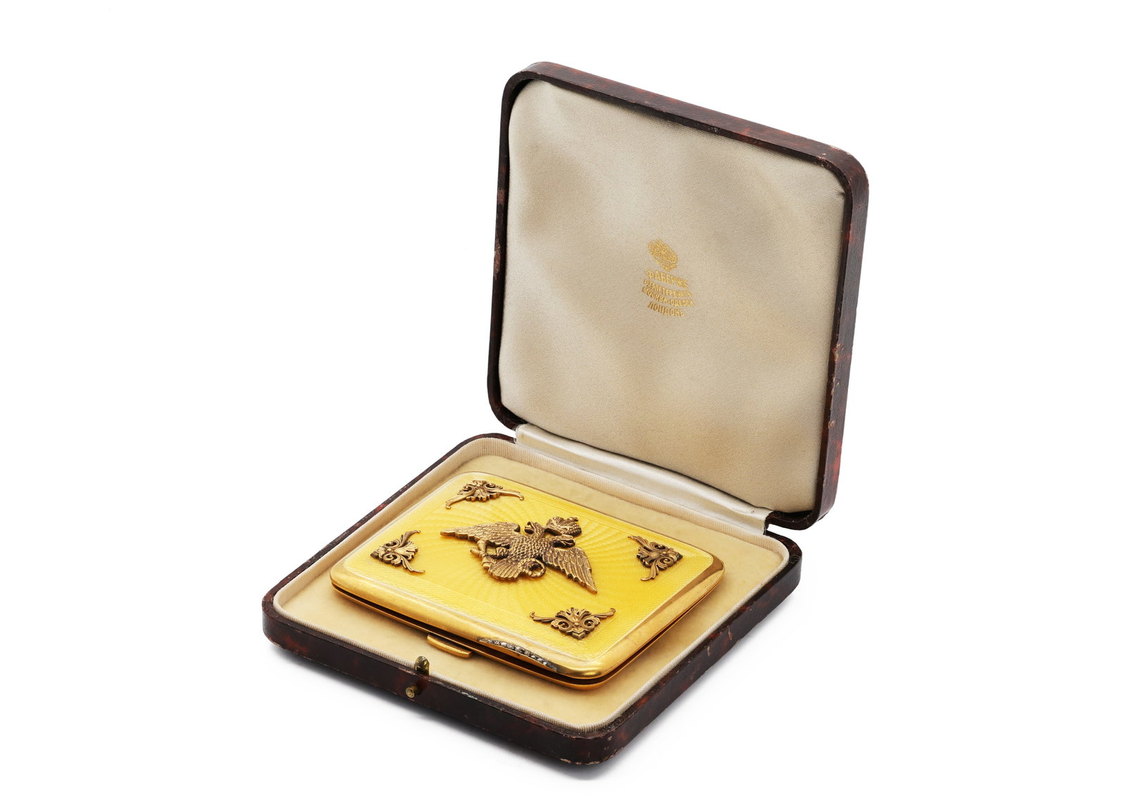 Faberge Era Russian Silver Guilloche Enamel Cigarette Case: Title: Faberge Era Russian Silver Guilloché Enamel Cigarette Case Period: Late 19th–Early 20th Century Material: Silver, guilloche enamel, diamonds Dimension