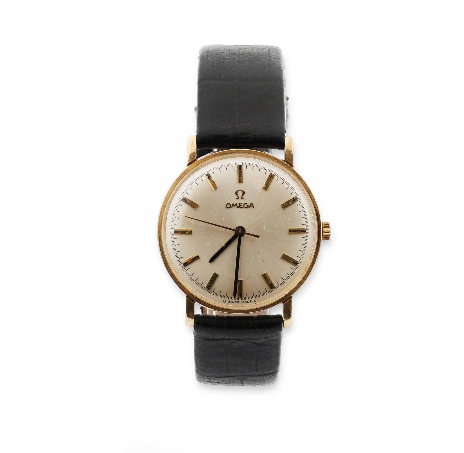 Vintage Omega Dress Watch 34mm 14K Gold Manual Wind 601: Brand: Omega Movement: Manual Wind (Cal. 601) Case Size: 34 mm, Weight: 32.96 grams Material: Solid 14K Yellow Gold (marked ?14K Gold B&G”) D