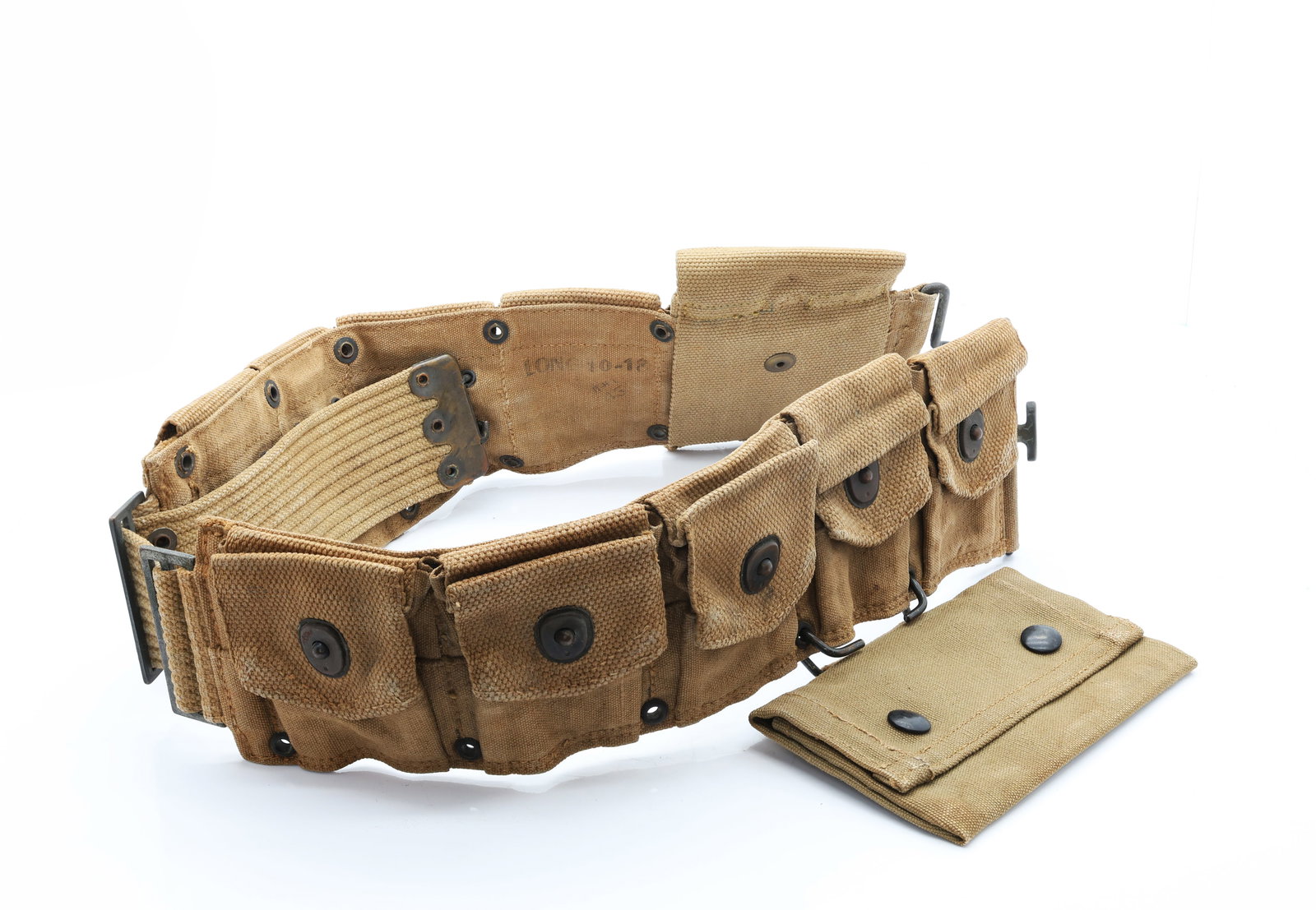 British Pattern 1908 Web Infantry Equipment Belt Set with Ammunition Pouches: Title: British Pattern 1908 Web Infantry Equipment Belt Set with Ammunition Pouches Origin: United Kingdom Year: 1916–1918
