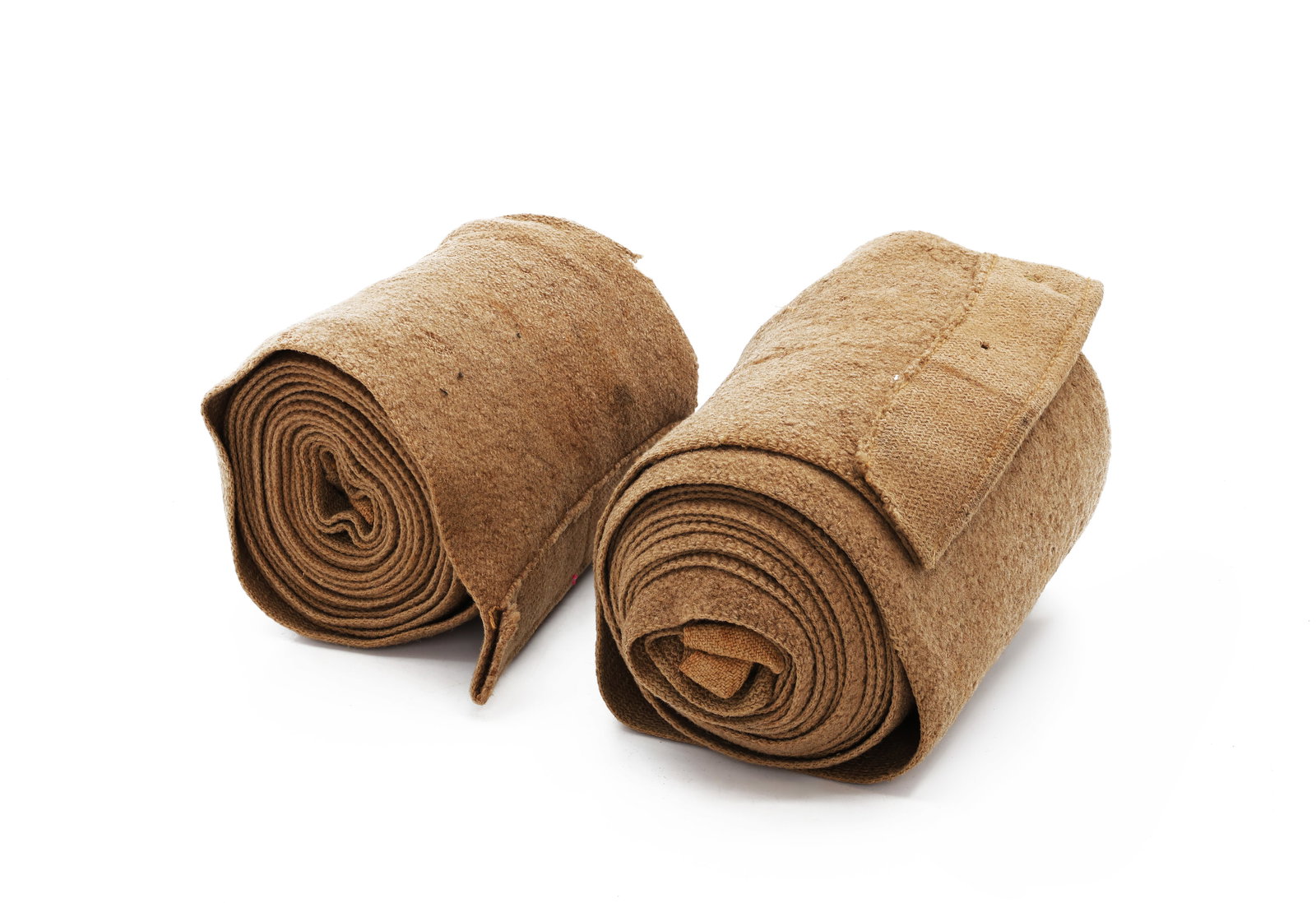 U.S. Military Wool Leg Wraps Puttees Pair: Title: U.S. Military Wool Leg Wraps Puttees Pair Origin: United States Year: Early to Mid-20th Century Size: Full-length military issue wraps. Mark