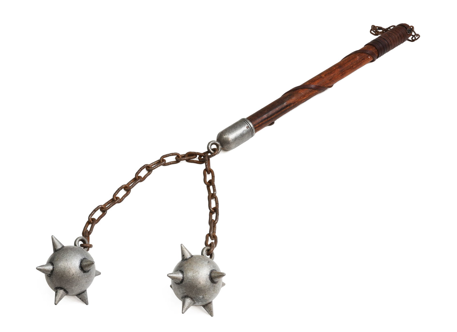 Medieval Style Double Ball Morning Star Flail (1 of 3)