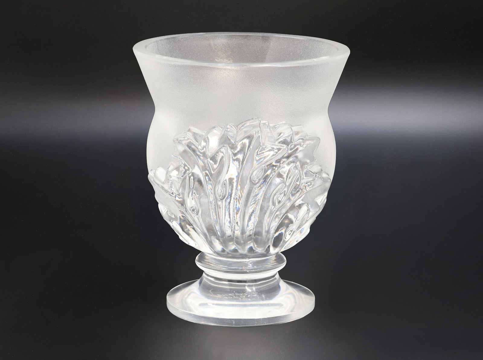 Lalique France Frosted Crystal Vase (1 of 6)