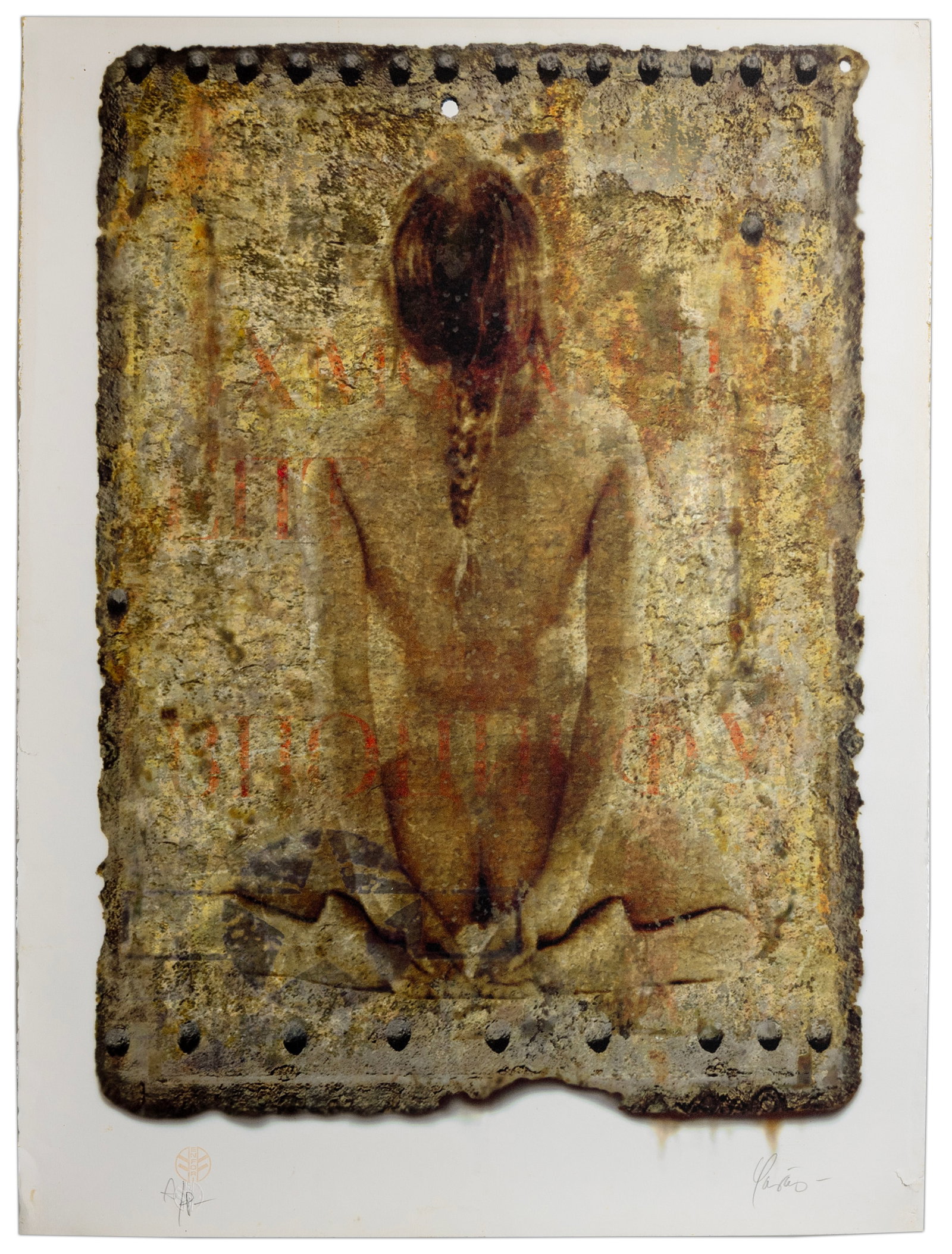 Fernando Enfori Garcia (Cuban, b. 1955), El estrabismo de Venus / Espalda (Venus Stabismus / Back): Artist, Title, Year: Fernando Enfori García, El estrabismo de Venus / Espalda (Artist's Proof), ca. late 20th century Origin: United States Medium: Mixed media fine art print / graphic