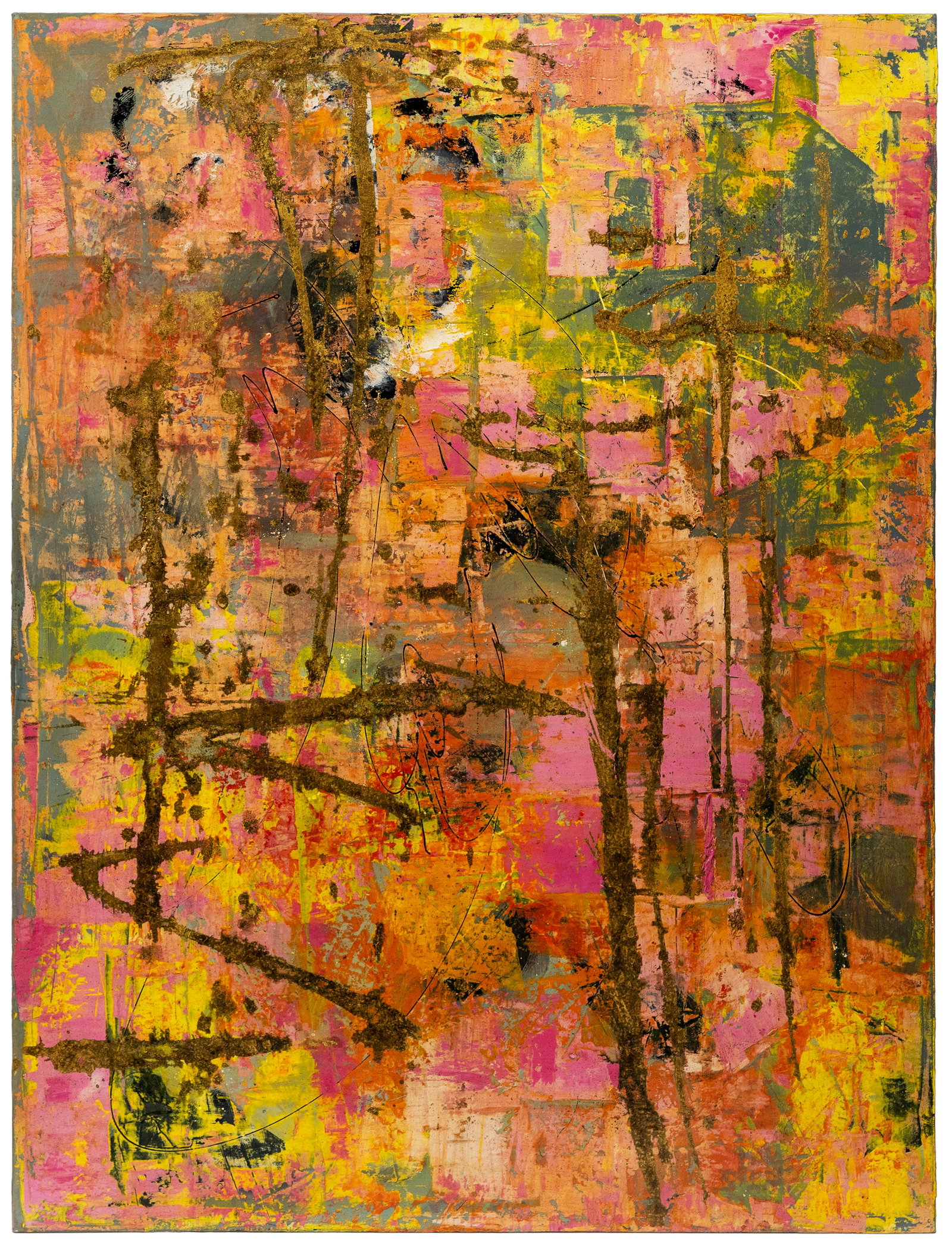 Valentina Butnatchuk (American/Moldovan) Abstract Composition, Oil on Canvas: Artist, Year, Title: Valentina Butnatchuk (American/Moldovan) Abstract Composition, 2017 Origin: Moldova / United States Medium: Acrylic and oil on canvas Dimensions: