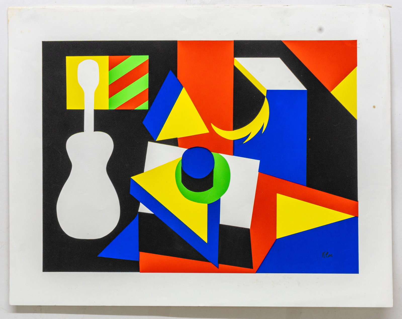 Paul Klee (Swiss-German, 1879-1940), Cubist Still Life with Guitar, Offset print on paper (1 of 4)