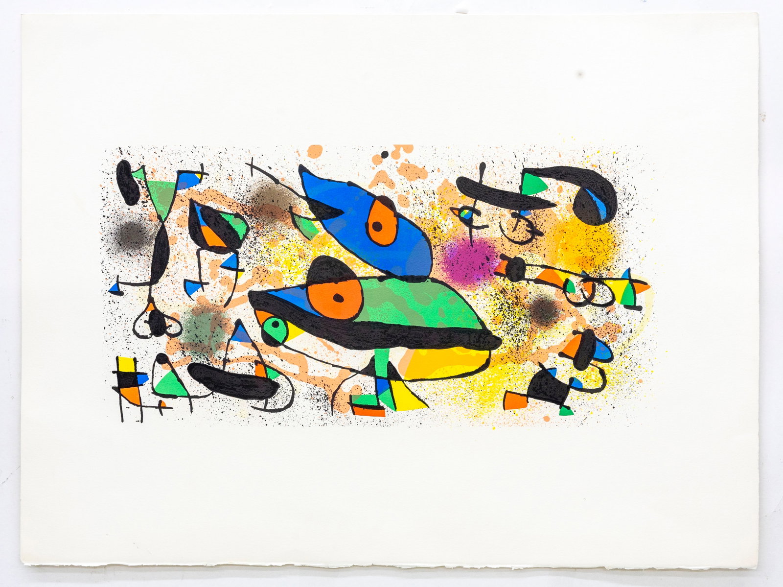 Joan Miro (Spanish, 1893-1983) Sculpture I, Color lithograph on paper: Artist, Title: Joan Miro (Spanish, 1893?1983), Sculpture I , Medium: Color lithograph on paper Dimensions: 22 x 30 in (55.9 x 76.2 cm) Publisher: Leon Amiel