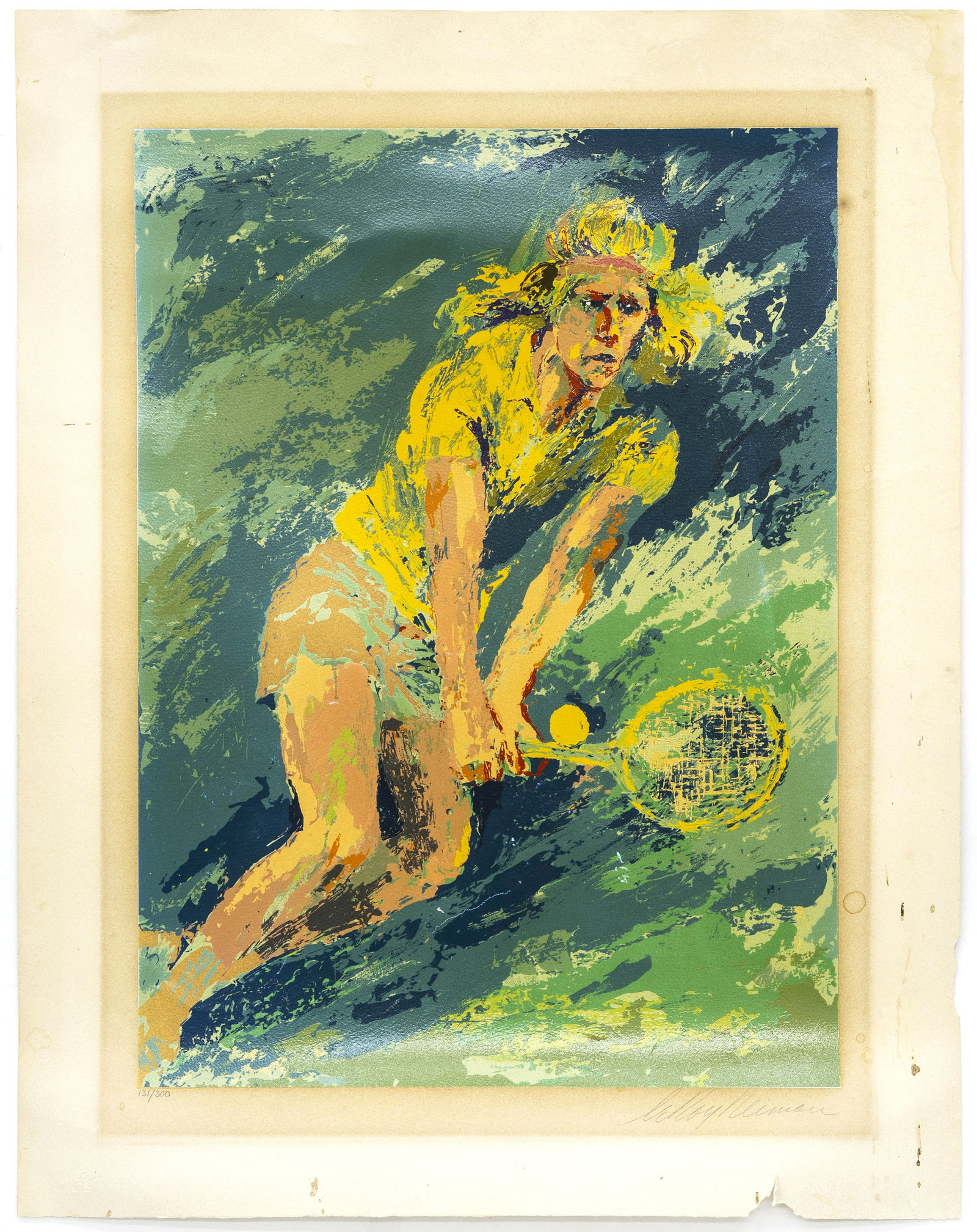 LeRoy Neiman (American, 1921-2012), Tennis Player, 1973, Ltd. 131/300, Lithograph (1 of 5)